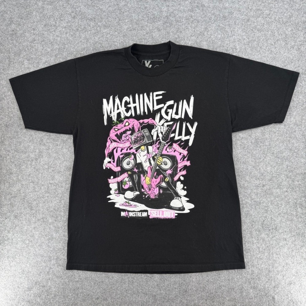 Machine Gun Kelly T-Shirt Mens XL Mainstream Sellout Black Tour 2022 EUC